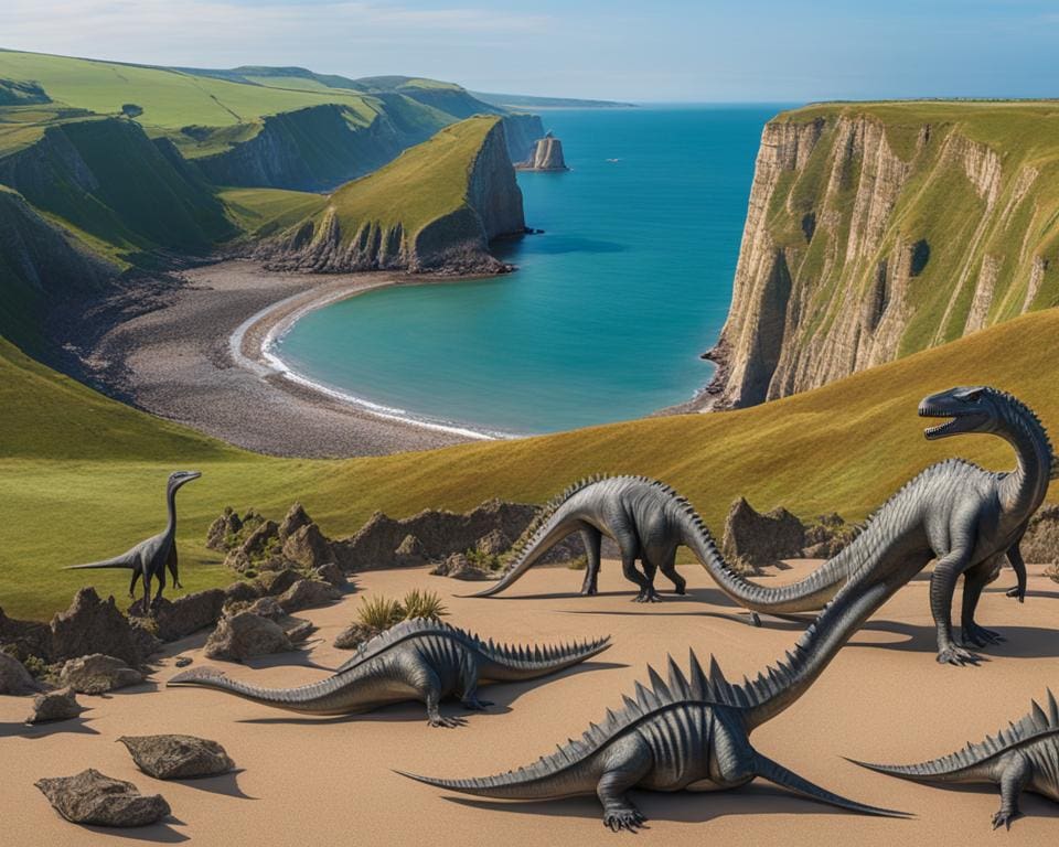 Jurassic Coast Dinosaurussen en fossielen