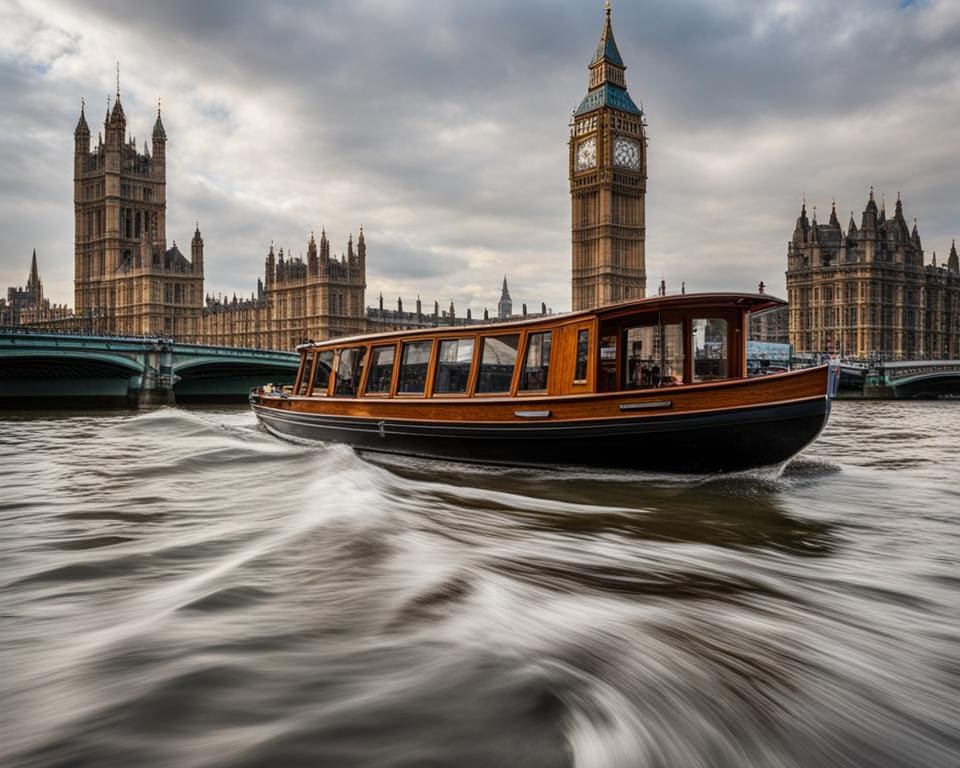 Verenigd Koninkrijk: Een boottocht maken op de Thames in Londen.