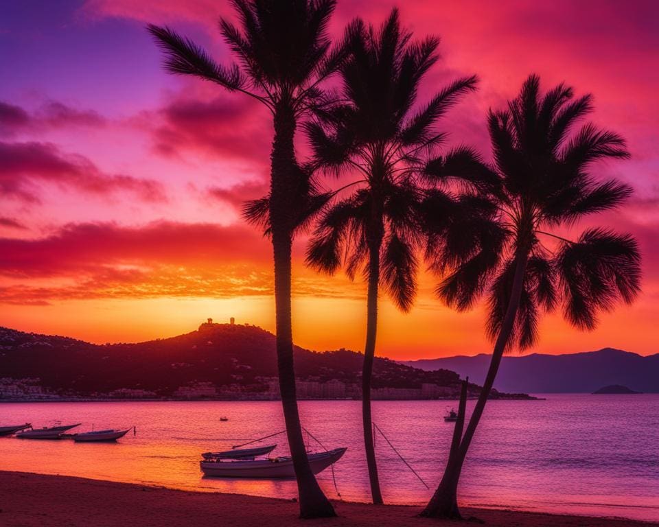 zonsondergang op Ibiza
