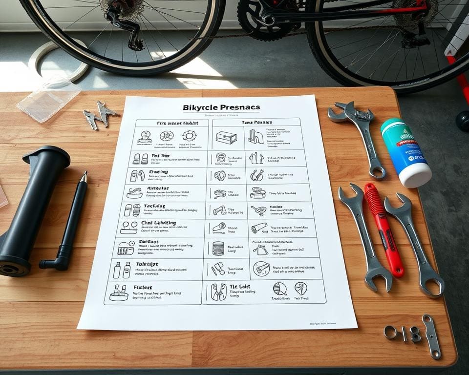 Fiets onderhoud checklist