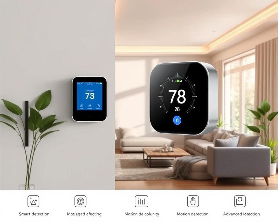 Slimme thermostaten met bewegingsdetectie