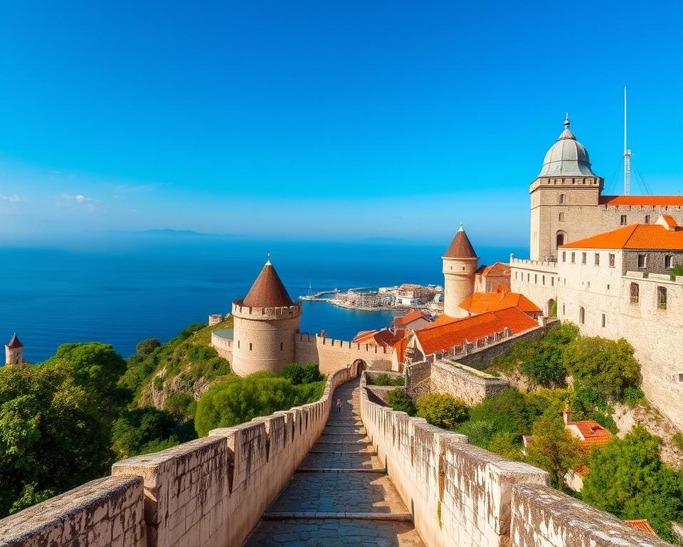 Bezienswaardigheden in de middeleeuwse stadsmuren van Dubrovnik